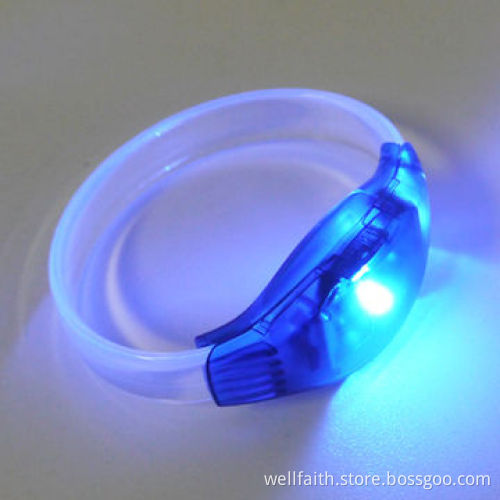 Fake designer charm silicone bracelet, voice activated